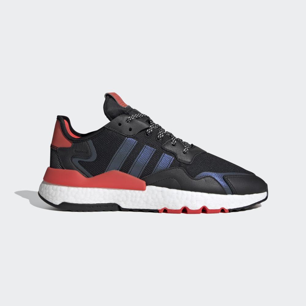 Originals Adidas Nite Jogger Barbati Romania - Negrii/Albi/Rosii EG6750